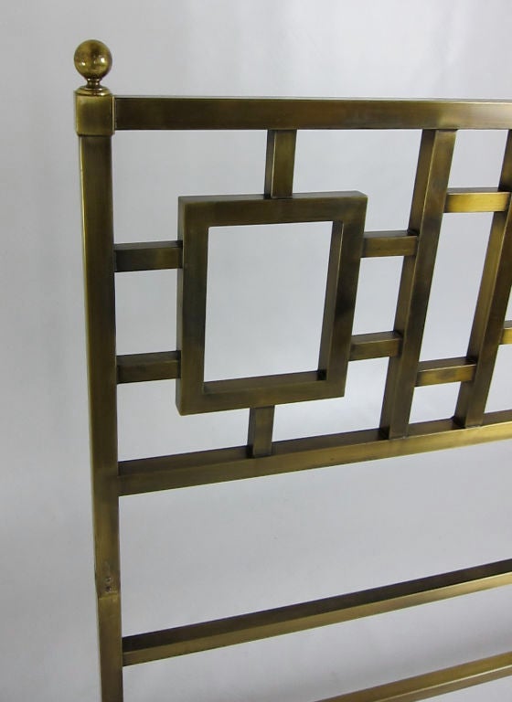 Regency Style Brass King Size Headboard at 1stdibs