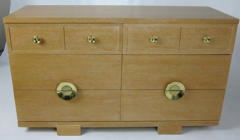 American Cerused Oak Bachelor's Chest by Raymond Loewy for Mengel