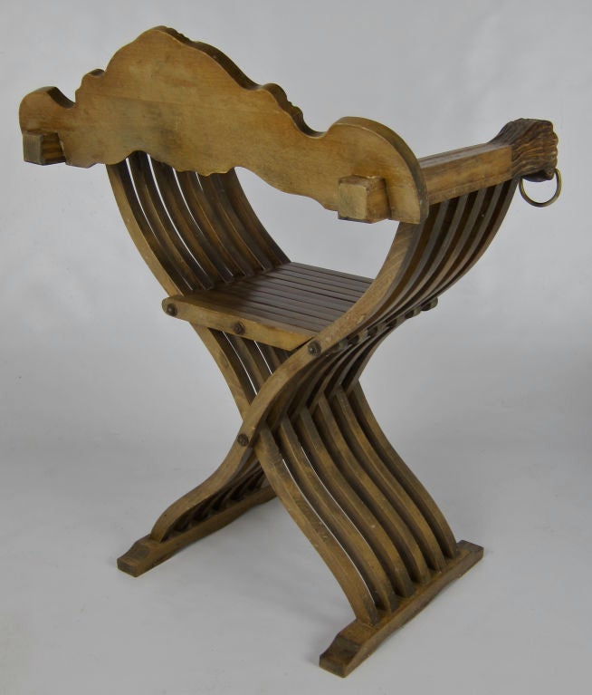 Set of Six Italian Folding Savonarola Chairs 2
