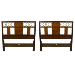 Vintage Pair of Far East Collection Twin Headboards by Michael Taylor