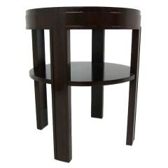 Early Mahogany Drum Table by Harvey Probber 4