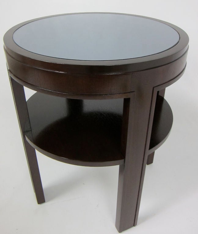 American Early Mahogany Drum Table  For Sale