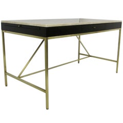 Rare Directional Marble Top Desk by Paul McCobb for Calvin
