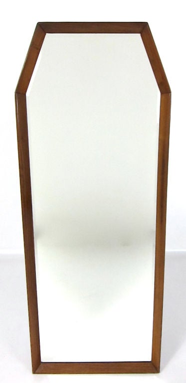 Set of Four Walnut Wall Mirrors 1