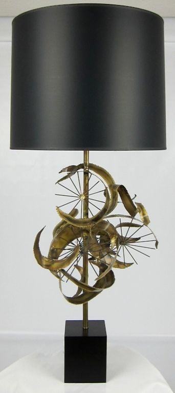 Modern Sculptural Table Lamp by C. Jere for Laurel
