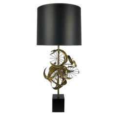 Modern Sculptural Table Lamp by C. Jere for Laurel