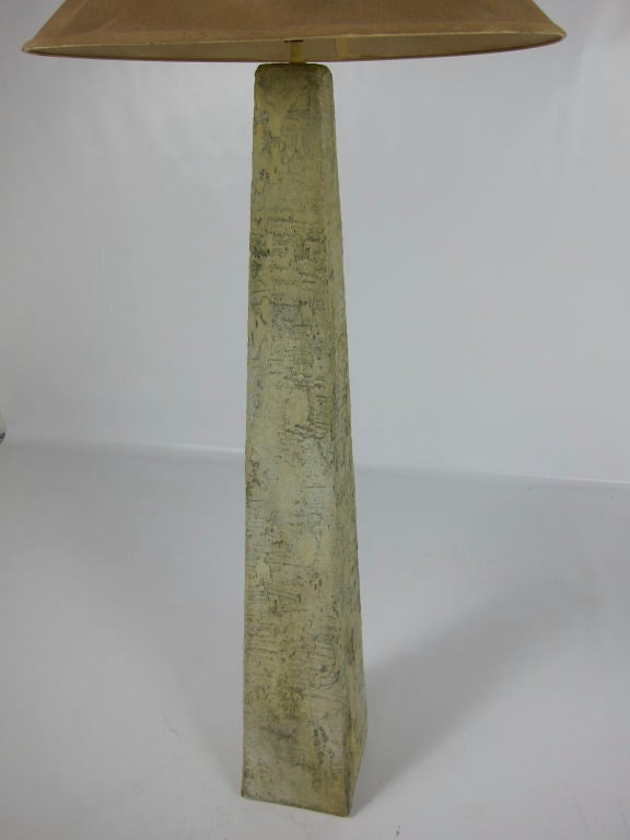 American 80's Obelisk Form Floor Lamp after JM Frank