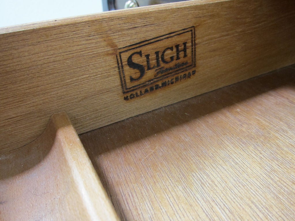 sligh desk leather top