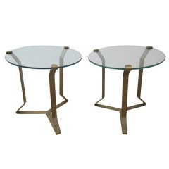 Pair of Bronze end Tables.