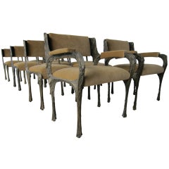 Group of 12 Chairs by Paul Evans.