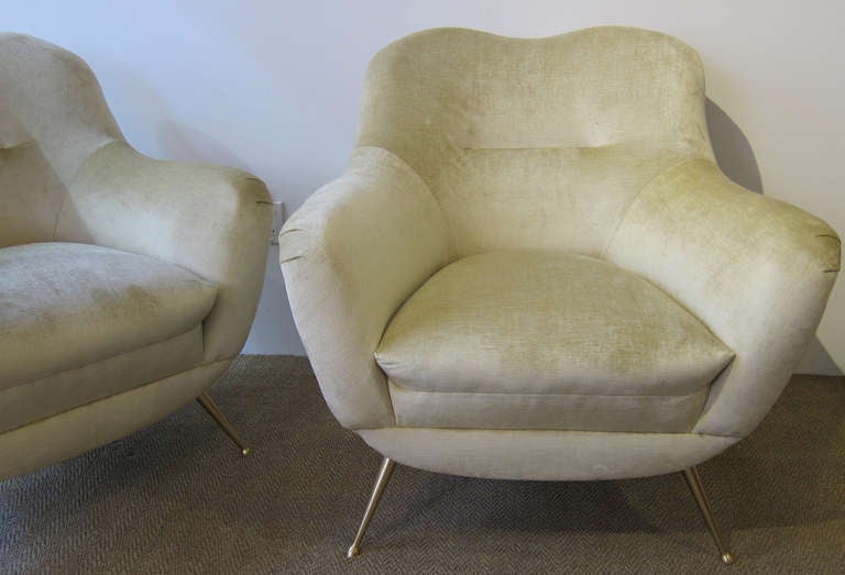 1950's Italian Lounge Chairs In Excellent Condition In Miami, FL