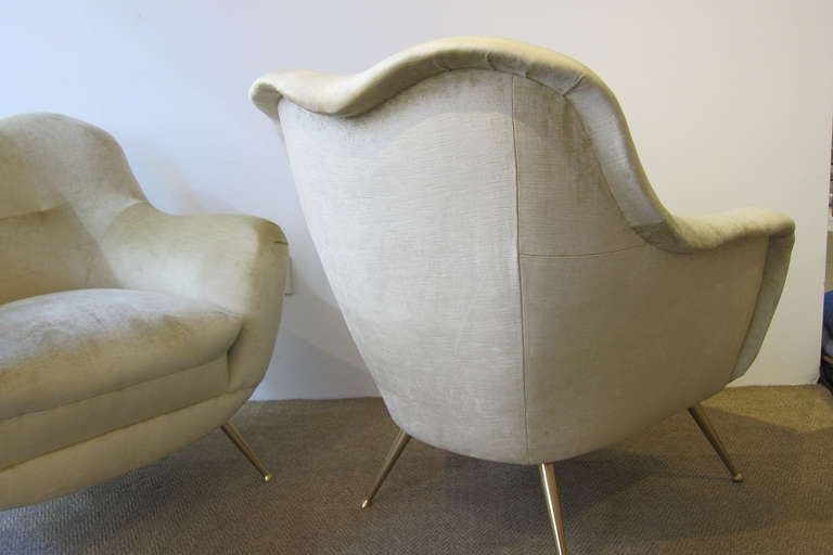 Mid-Century Modern 1950's Italian Lounge Chairs