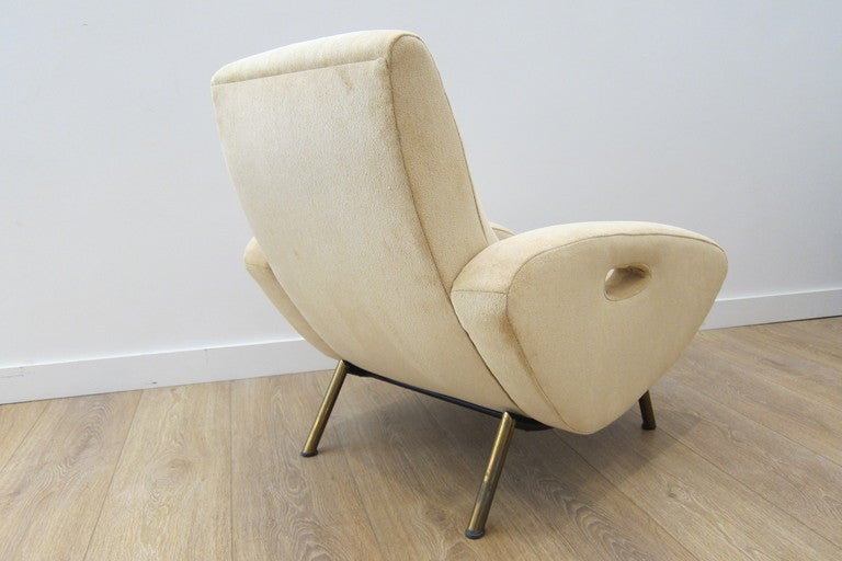 Mid-Century Modern Lounge Chairs by Mourra Freres.