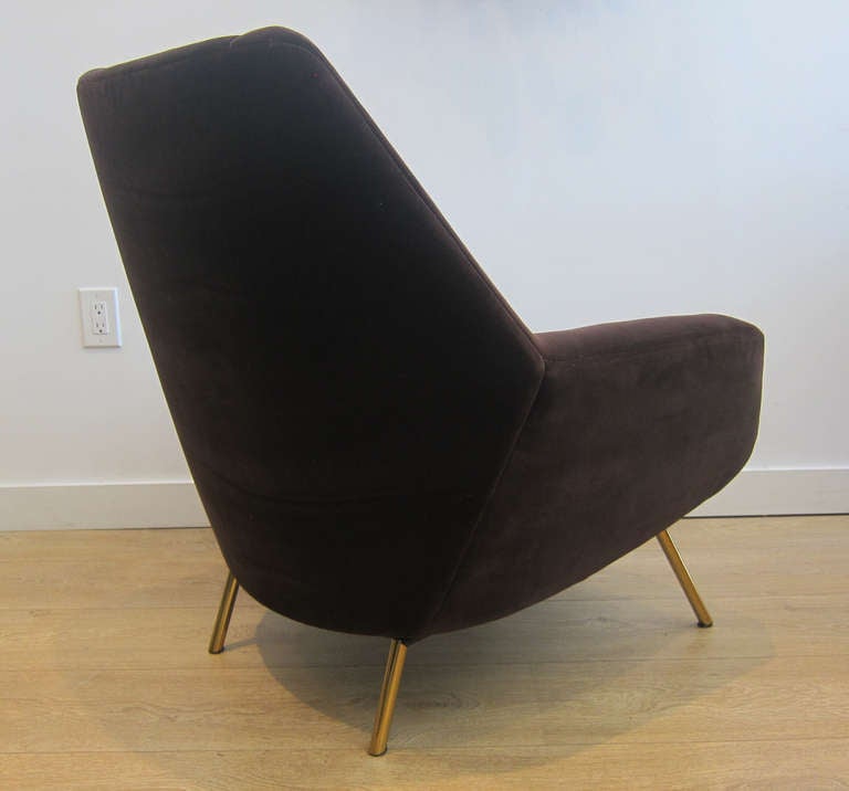 Mid-20th Century Pair of 1950s Italian Lounge Chairs