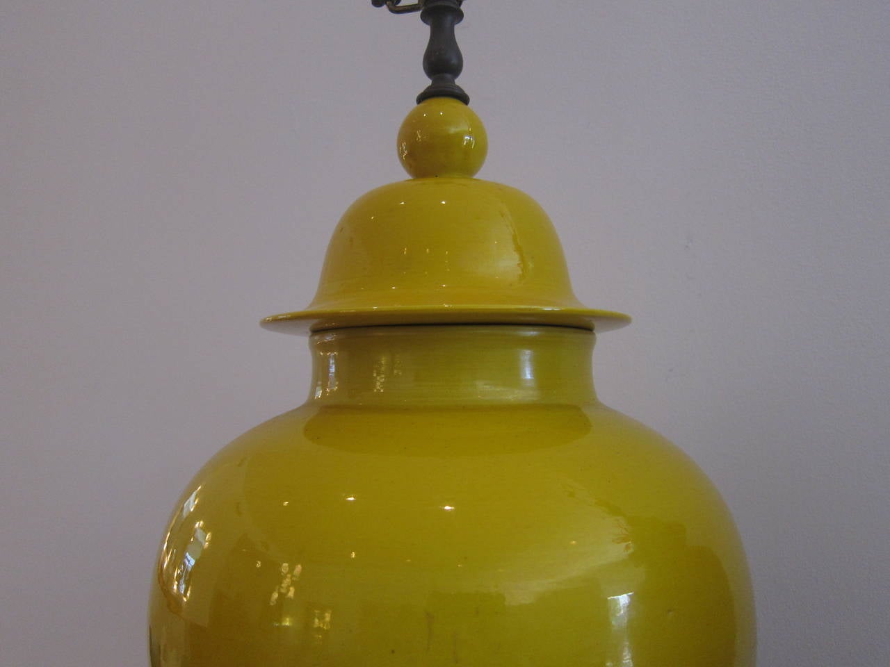 Pair of Ginger Jar Ceramic Lamps