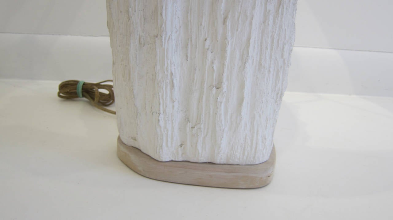 Plaster Table Lamp by Sirmos For Sale at 1stdibs