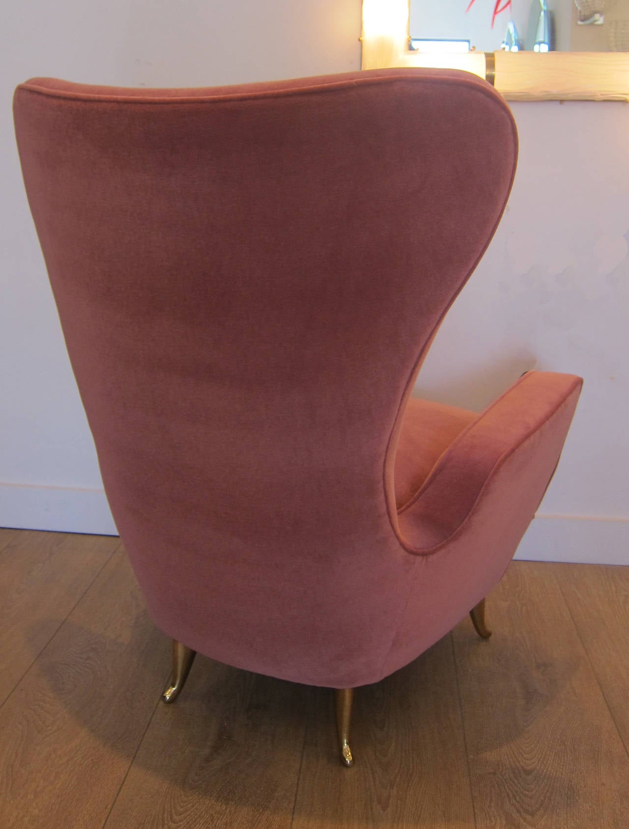 Curvaceous Lounge Chairs, Italy, 1950 In Excellent Condition In Miami, FL