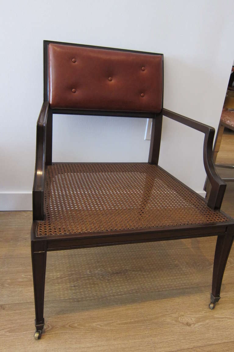 Pair of  Library Armchairs by Grosfeld House In Excellent Condition In Miami, FL