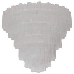 Large Six-Tier Tronchi Murano Glass Chandelier