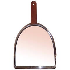 Wall Hanging "Stirrup" Mirror, France, 1970s