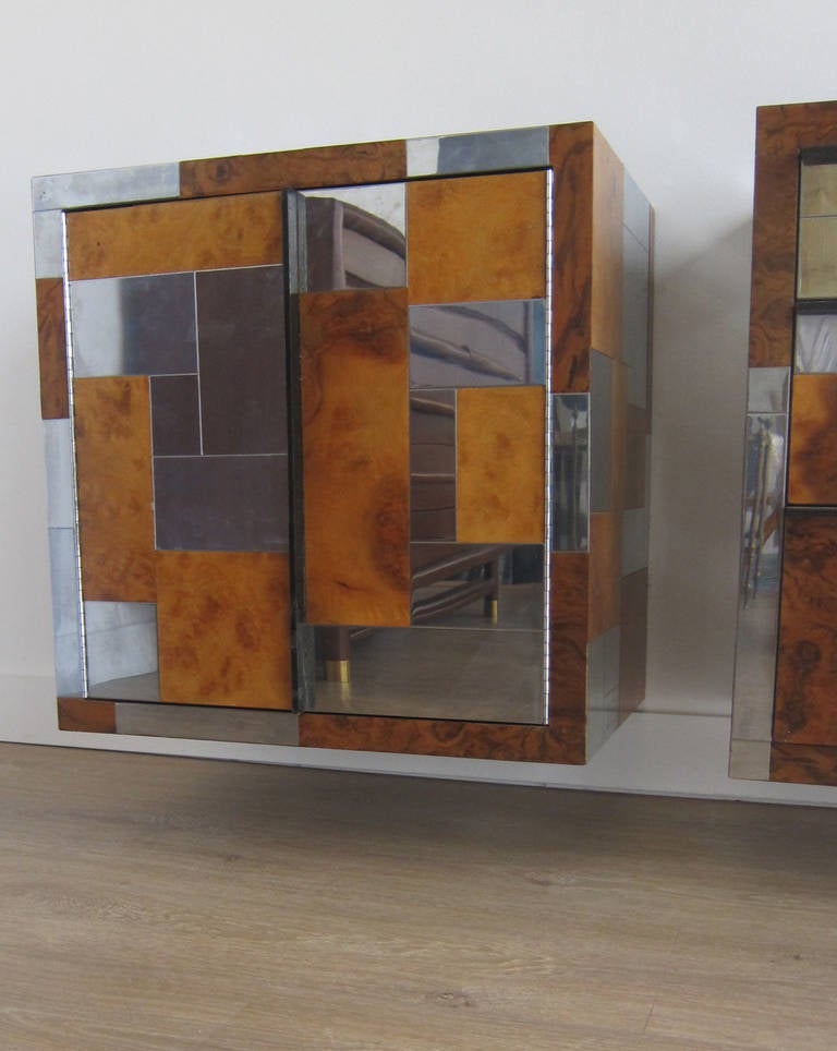 American Pair of Wall-Mounted Cabinets by Paul Evans