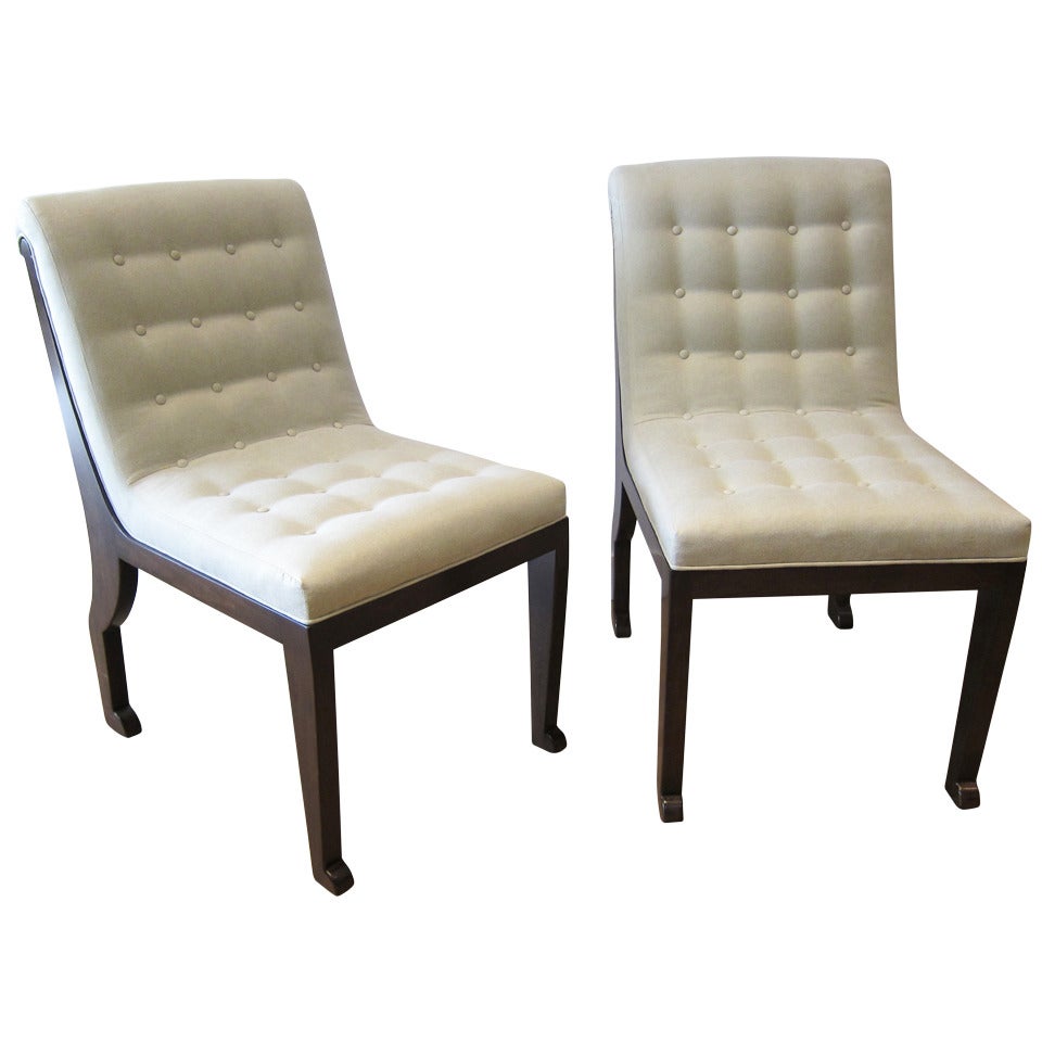 Pair of Slipper Chairs in the Manner of DuPlantier