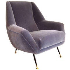 Italian 1950`s Lounge Chair.