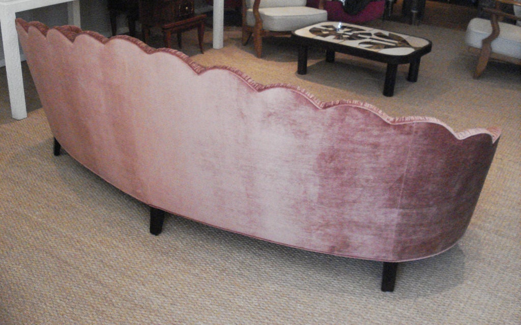 American Glamourous Curved Sofa.