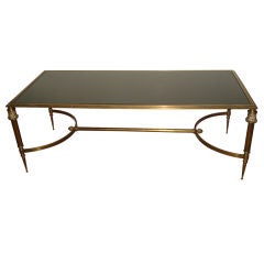 NeoClassical Brass Coffee Table.