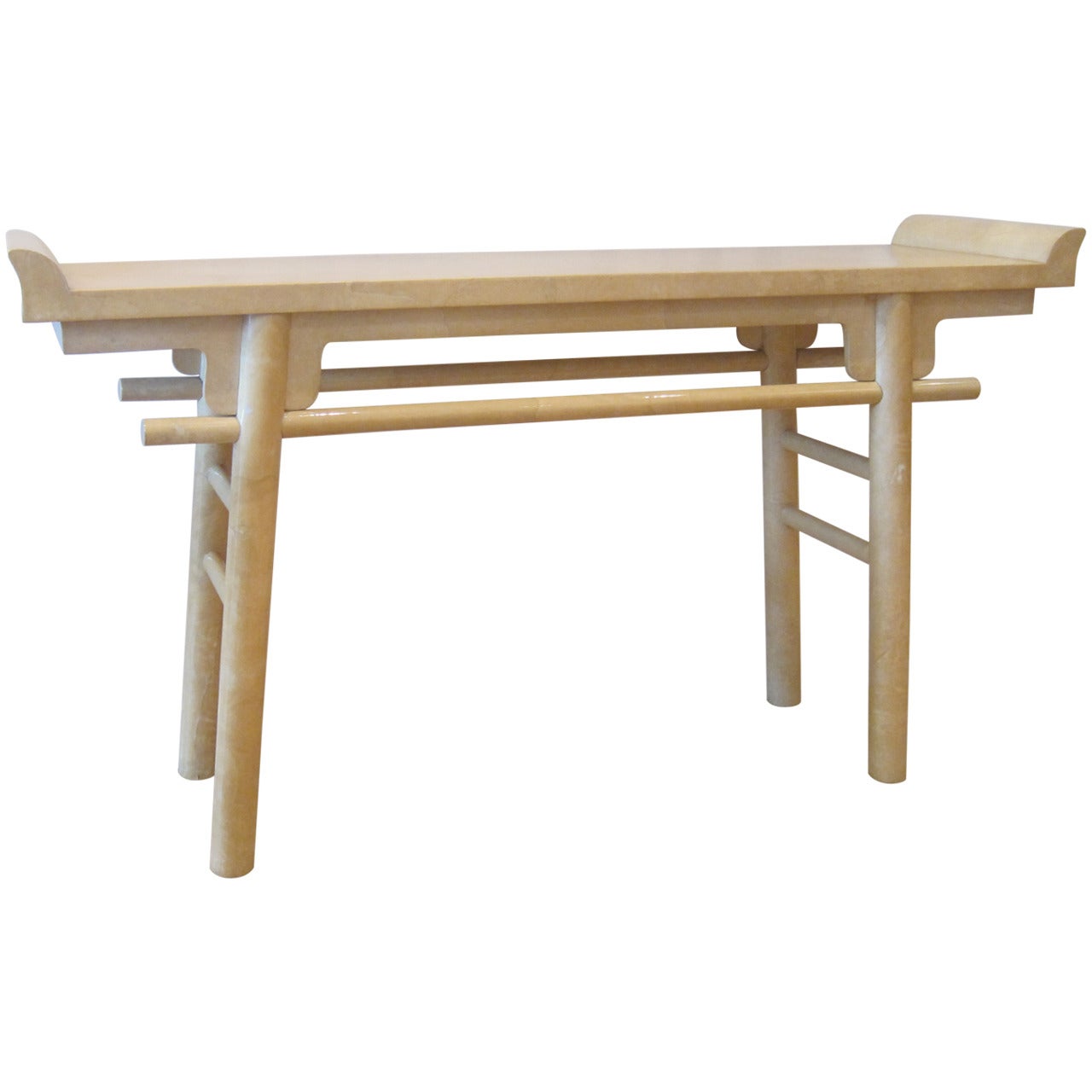 Karl Springer Parchment Console Table