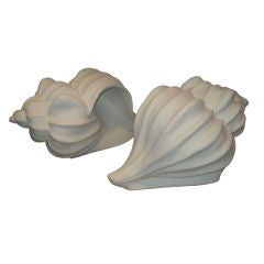 Pair of French Plaster Shell.