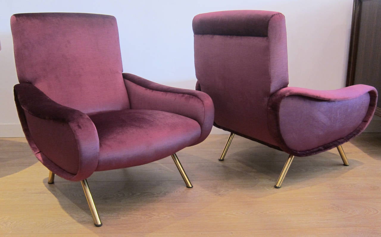 "Lady" Lounge Chairs by Marco Zanuso