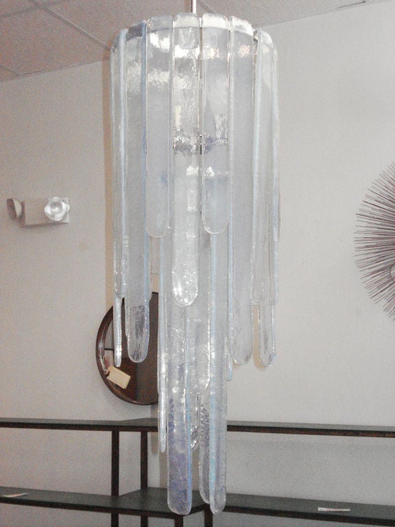 Late 20th Century Mazzega Chandelier by Carlo Nason.