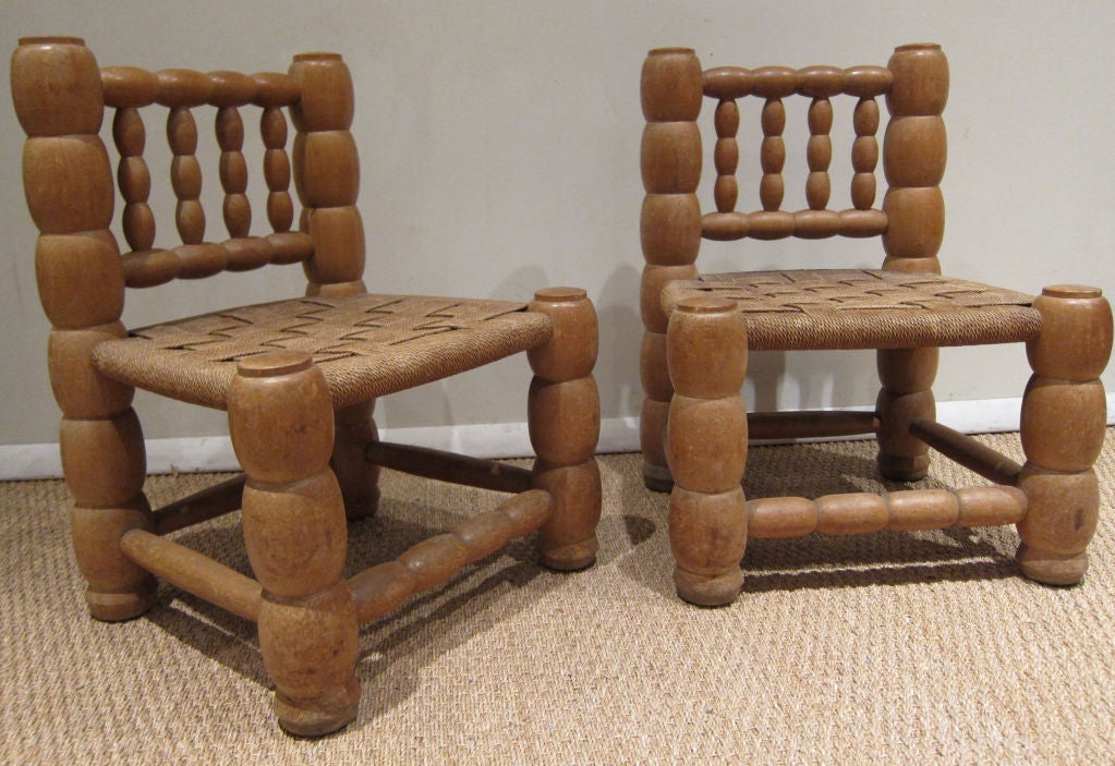 Whimsical low French Chairs.