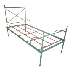Vintage French Iron Daybed.