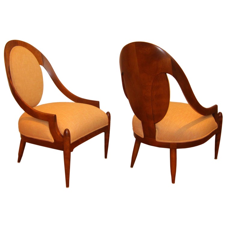 Pair of Spoon Back Chairs.
