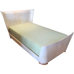 Italian 1930's Parchment Bed by Valzania.