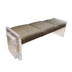 Chic  Lucite Bench.