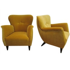 1950's Italian Lounge Chairs by G.Veronese.
