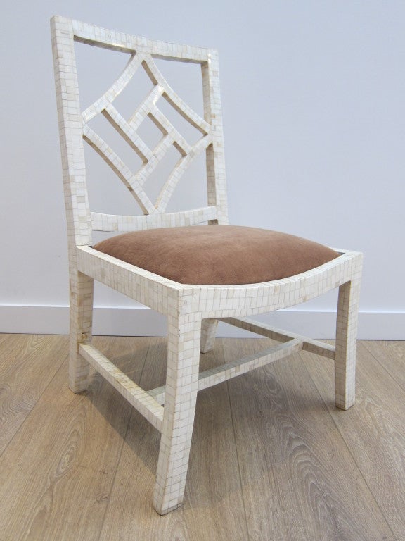 Single Chinese Chippendale Chair.