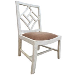 Single Chinese Chippendale Chair.