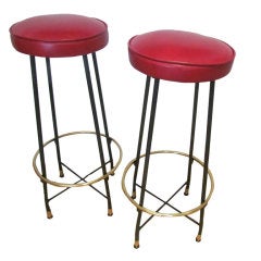Pair of Italian Bar Stools.