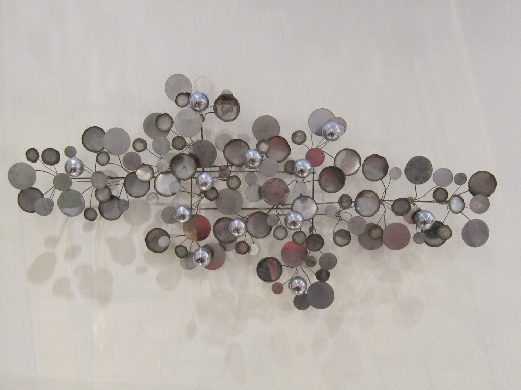 Large Chrome 'Raindrops' Sculpture by Curtis Jere 1