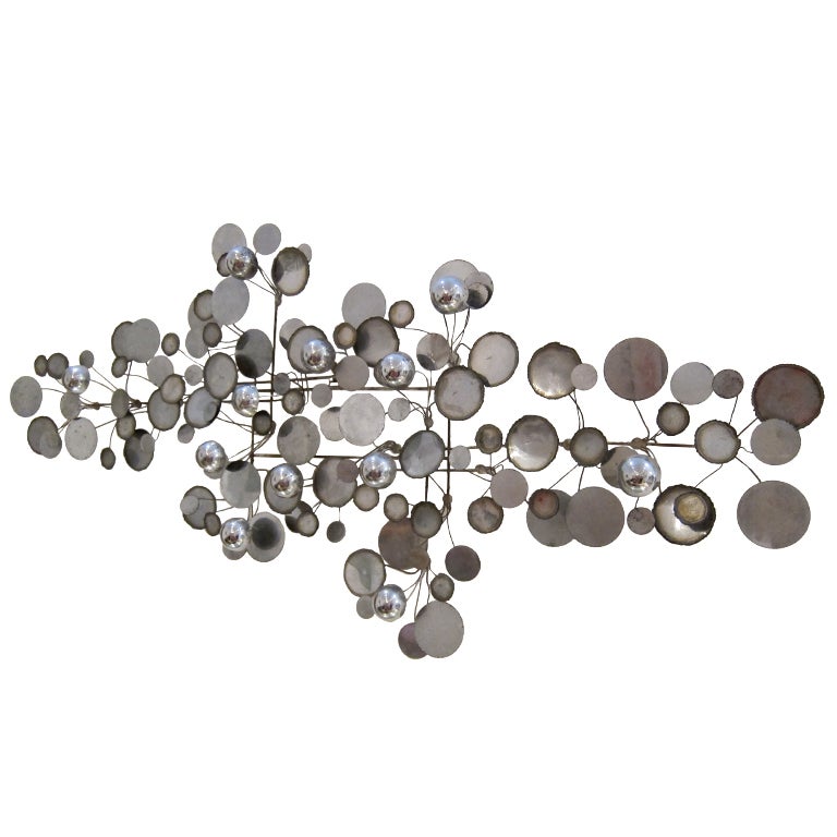 Large Chrome 
Raindrops
 Sculpture by Curtis Jere