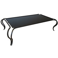 1940
s Black Iron Coffee Table.