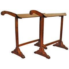 Used Pair of Lombardy Poplar Saddle Racks, Early 20th Century