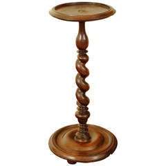A French Louis XIII Period Early 18th Century Walnut Candlestand