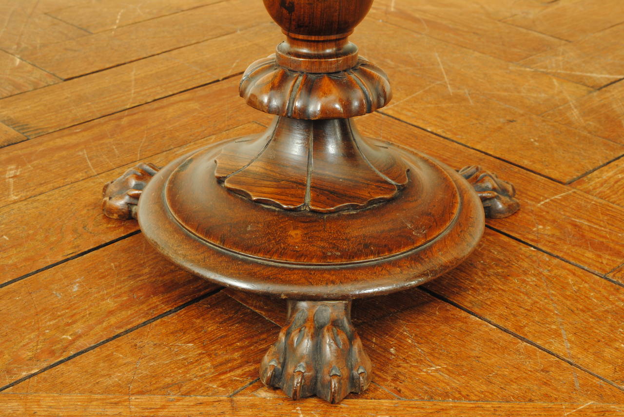 English William IV Style Mahogany Pedestal Table In Good Condition In Atlanta, GA