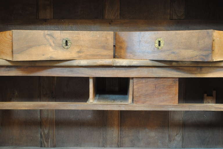 19th Century A 2ndq 19thc Beautifully Figured French Solid Walnut Two Door, 4-Drawer Armoire
