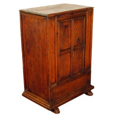 An Italian Late Renaissance Walnut 1-Door Tabernacle